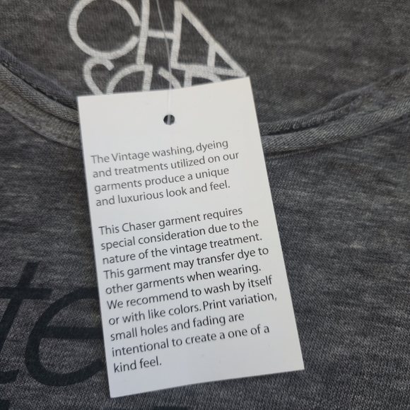 CHASER Gray 'Create Balance' Short Sleeve Tee Size M - Picture 7 of 8